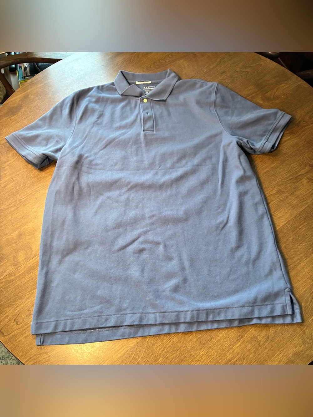 LL Bean Men’s XL Tall Traditional Fit Cotton Short Sleeve Polo Shirt Teal Blue